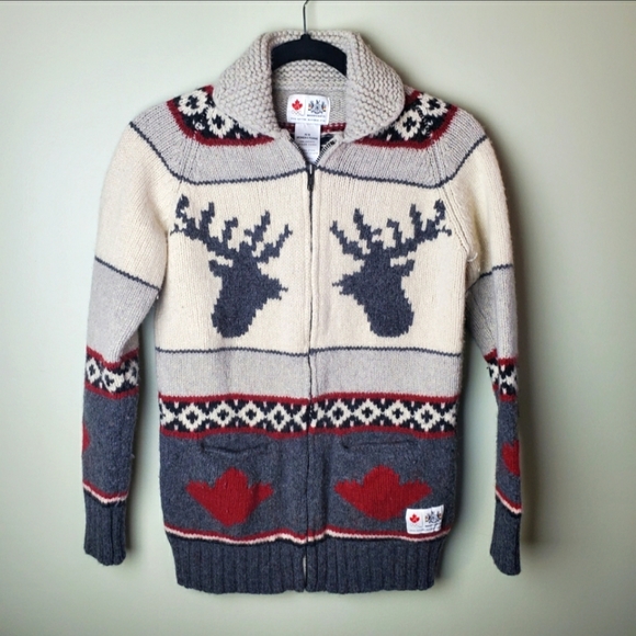 hudson bay Sweaters - Hudson Bay Lambswool Zippered Sweater Medium